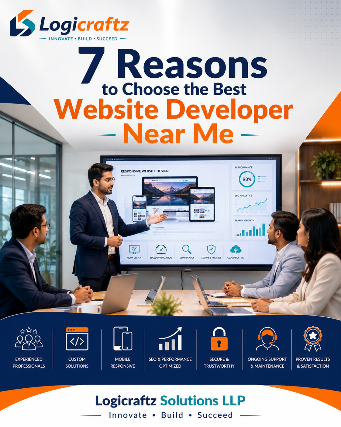 Best website developer near me planning an SEO-ready business website