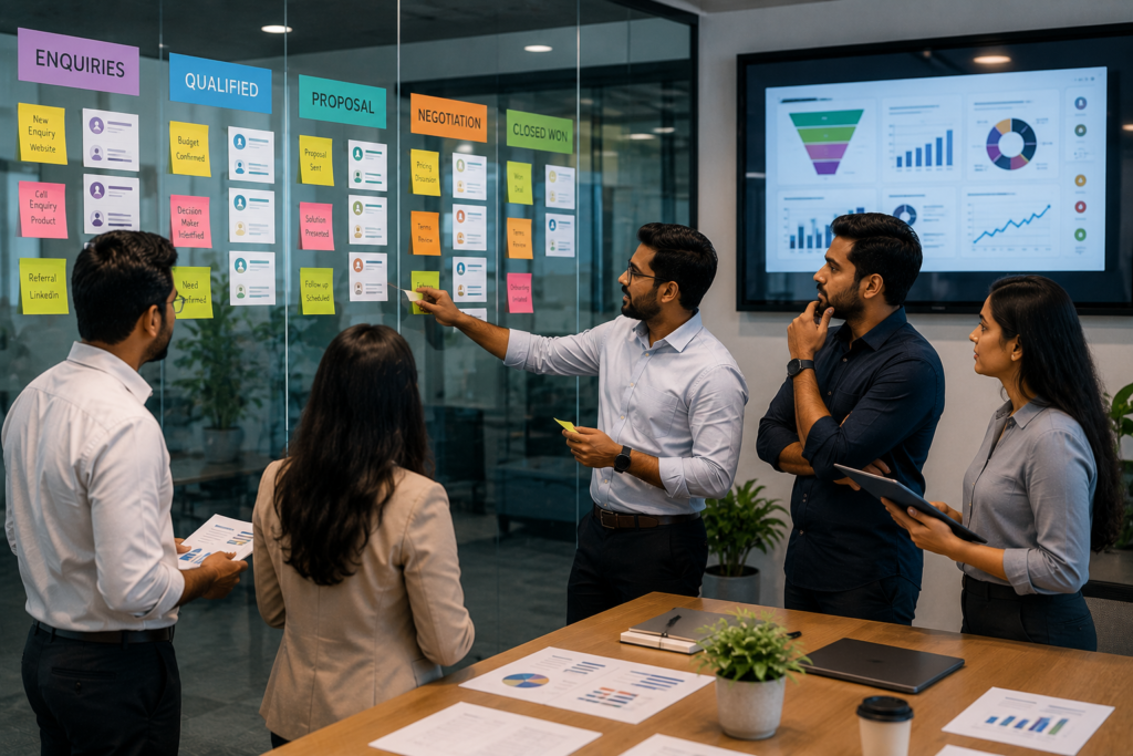 CRM integration dashboard for sales and customers engagement