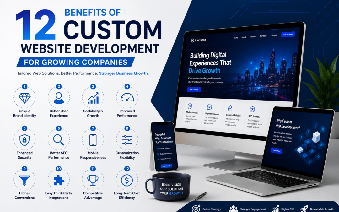 12 Benefits of Custom Website Development for Growing Companies