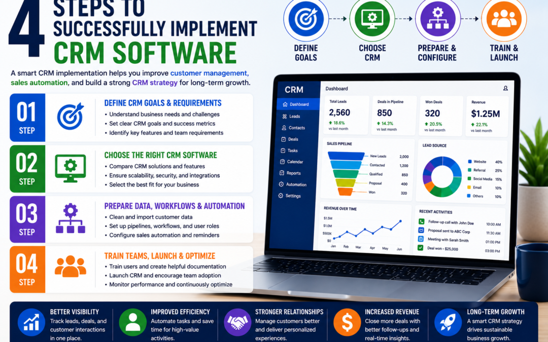 4 Steps to Successfully Implement CRM Software