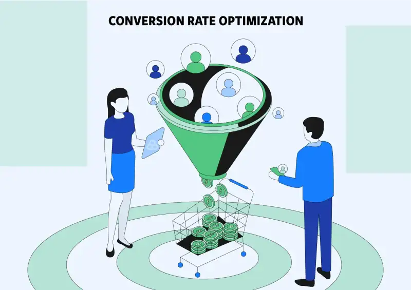 Conversion rate optimization improves results from traffic, paid campaigns, and landing pages.
