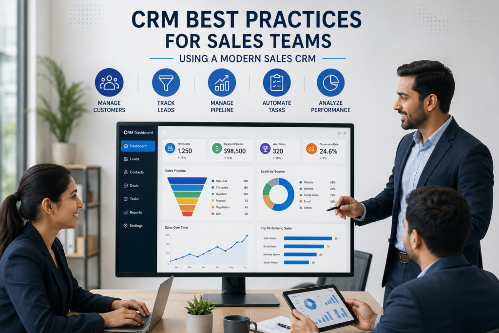 CRM best practices for sales teams using a modern sale CRM