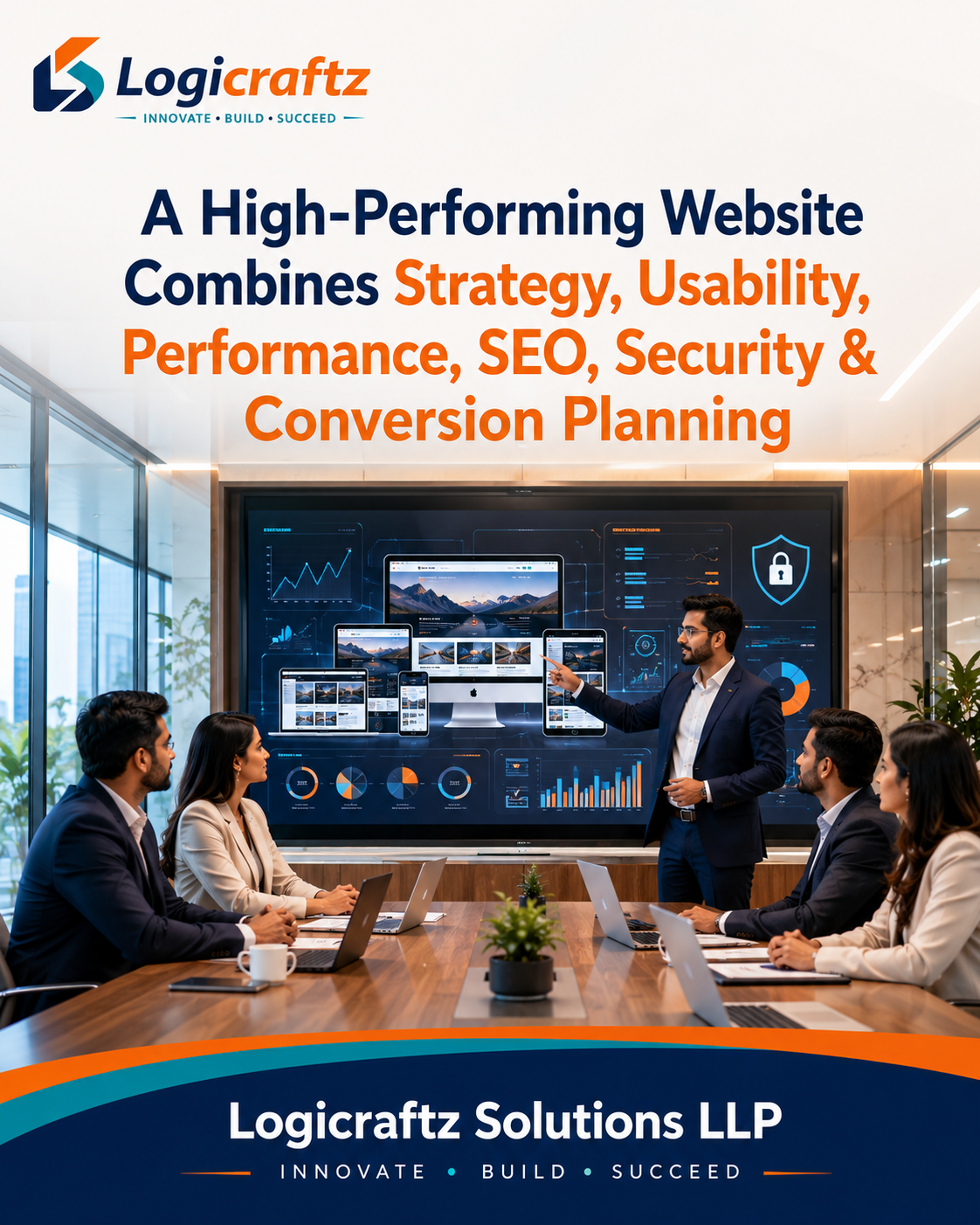 SEO-ready mobile-friendly website development by Logicraftz
