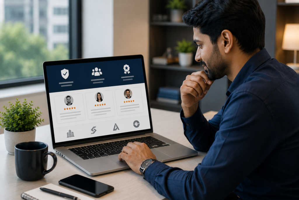 Credibility Indicators help visitors feel confident before contacting your business.