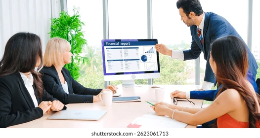 Modern ERP dashboard for finance, inventory, reports, and business control
