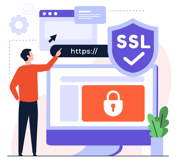 SSL certificate protection helps secure data between users and your website